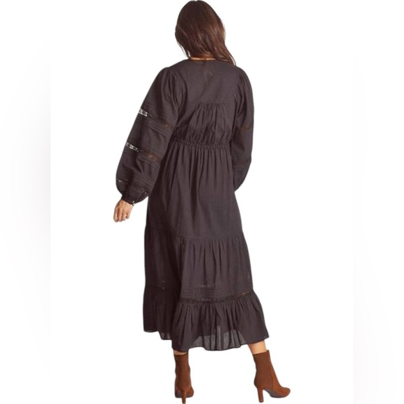 Cleobella Turner Midi Dress In Black size large - Picture 2 of 11